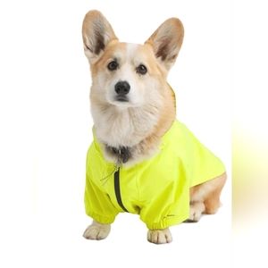 Corgi Dog Petco Hooded Rain Jacket NWT